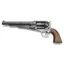 Pietta 1858 General Custer Remington Army Black Powder Revolver 44 Caliber 8" Blued Barrel Blued Frame Walnut Grip - Pietta