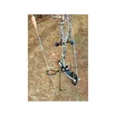HME Archer's Ground Stake Bow Holder with Arrow Ring Steel Green - HME Products