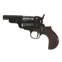 Pietta 1851 Navy Yank Snub Nose Black Powder Revolver 44 Caliber 3" Blued Barrel Case Hardened Frame Walnut Grip - Pietta