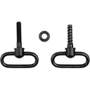 GrovTec Non-Detachable Swivel Set 7/8" Machine Screw Front Swivel Rear Screw Swivel Stud 1.25" Steel Black - Grovtec