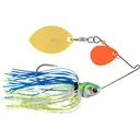BOOYAH Covert Finesse Colorado Oklahoma Spinnerbait 1/2oz White Chartreuse Blue Gold/Orange - Booyah