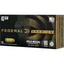 Federal Premium Gold Medal Match 40 S&W Ammo 180 Grain Full Metal Jacket Case of 500 (10 Boxes of 50) - Federal Premium