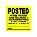 HME Posted Private Property No Trespassing Sign Pack of 12 - HME Products