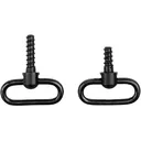 GrovTec Non-Detachable Swivel Set Wood Screw Front Swivel Rear Screw Swivel Stud 1" Steel Black - GrovTec
