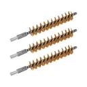 Bore Tech Rifle Cleaning Brush 375 Caliber 8 x 32 Thread Bronze 3PK - Bore Tech