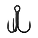 Gamakatsu Magic Eye Round Bend Short Shank Treble Hook #2 Black 9PK - Gamakatsu