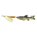 Mepps Comet Mino Inline Spinner 3" with Perch Mino Silver Blade 7/16 oz - Mepps