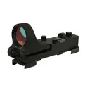 C-More Railway Reflex Red Dot Sight 6 MOA Red Dot with Click Switch and Integral Picatinny Mount Aluminum Matte Black - C-More Systems