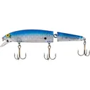Bomber Jointed Long A Jerkbait Silver Prism Blue Back - Bomber