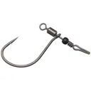 Gamakatsu G-Finesse Series T.G.W Nano Smooth Coat Swivel Shot/Drop Shot Hook #1 Black 3PK - Gamakatsu