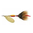 Mepps Aglia Dressed Inline Spinner 1/3oz Brown Tail Gold Blade - Mepps
