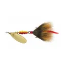Mepps Aglia Dressed Inline Spinner 1/2oz Brown Tail Gold Blade - Mepps