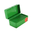 MTM Flip Top Ammo Box 22 Hornet, 223 Remington, 30 Carbine 50-Round Plastic Green - MTM Case-gard