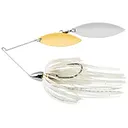 War Eagle Nickel Frame Double Willow Spinnerbait 1/2oz White Silver - War Eagle