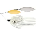War Eagle Screamin Eagle Nickle Frame Double Willow Spinnerbait 3/4oz White Silver Gold/Silver - War Eagle