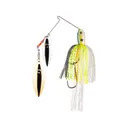 Strike King Premier Plus Double Willow Spinnerbait 1/2oz Chartreuse Sexy Shad Silver/Gold - Strike King
