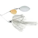 War Eagle Nickel Frame Finesse Colorado Turtleback Spinnerbait 5/16oz White Silver Gold/Nickel - War Eagle