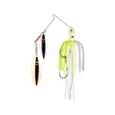 Strike King Premier Plus Double Willow Spinnerbait 1/2oz Chartreuse/White Silver/Gold - Strike King