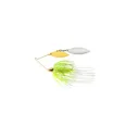 War Eagle Screamin Eagle Gold Frame Double Willow  Spinnerbait 1/2oz White Chartreuse - War Eagle