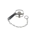 Duke #0 Long Spring Trap Steel Silver - Duke Traps