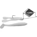 Strike King Skip'n Buzz Buzzbait 3/8oz White Nickel - Strike King