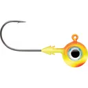 VMC Tungsten Moon Eye 1/4oz Round Ball Jighead Chartreuse Orange - Vmc