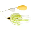 War Eagle Gold Frame Colorado Indiana Spinnerbait 1/2oz Hot White Chartreuse Nickel/Gold - War Eagle