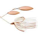 War Eagle Copper Frame Double Willow Spinnerbait 3/8oz Copper White Copper - War Eagle