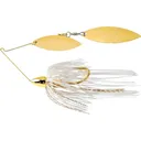 War Eagle Gold Frame Double Willow Spinnerbait 3/8oz White Gold Gold - War Eagle