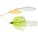 War Eagle Gold Frame Double Willow Spinnerbait 1/2oz White Chartreuse Gold/Nickel - War Eagle
