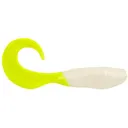Berkley Gulp! Minnow Grub 3 Pearl White/Chartreuse - Berkley