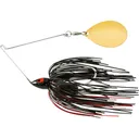 War Eagle Painted Head Night Time Single Colorado Spinnerbait 1/2oz Black Red Gold - War Eagle