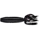 Yamamoto 4'' Fat Ika Grub Blk W/Sm Red Flk - Yamamoto