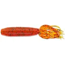 Yamamoto 4'' Fat Ika Grub Pmpkn W/Blk & Grn - Yamamoto