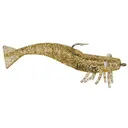 D.O.A. Fishing Lures Rigged Shrimp Swimbait 3 Clear/Gold Glitter - D.O.A. Fishing Lures