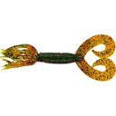 Yamamoto 5" Double Tail Hula Grub Rootbeer/Blk&2X Grn - Yamamoto