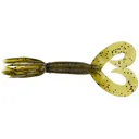 Yamamoto 5" Double Tail Hula Grub Grn Pumpkin/Blk Flk - Yamamoto
