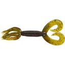 Yamamoto 5" Double Tail Hula Grub Grn Pmpkn/Lg Red - Yamamoto