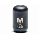Mustad Carolina Weight 1/2oz Tungsten Black 2PK - Mustad