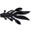 Yamamoto Flappin' Hog Creature Black W/Lg Blue Flk - Yamamoto