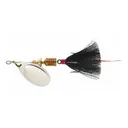 Mepps Aglia Dressed Inline Spinner 1/6oz Black Tail Silver Blade - Mepps