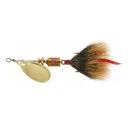 Mepps Aglia Dressed Inline Spinner 1/8oz Brown Tail Gold Blade - Mepps
