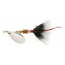 Mepps Aglia Dressed Inline Spinner 1/6oz Gray Tail Silver Blade - Mepps