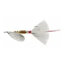 Mepps Aglia Dressed Inline Spinner 1/4oz White Tail Silver Blade - Mepps