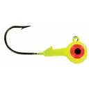 Big Bite Baits Double Dot 1 Color 1/8oz Round Ball Jighead Chartreuse - Big Bite Baits