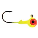Big Bite Baits Double Dot 2 Color 1/8oz Round Ball Jighead Orange/Chartreuse - Big Bite Baits