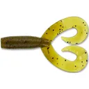 Yamamoto 5" Double Tail Grub Grn Pumpkin/Blk Flk - Yamamoto