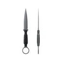 Toor Knives Specter R Fixed Blade Knife 4.25" Spear Point CPM-M4 Phantom Gray Blade G-10 Handle Black - Toor Knives