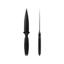 Toor Knives Specter Fixed Blade Knife 4.75" Spear Point CPM-M4 Socom Black Blade G-10 Handle Black - Toor Knives