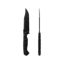 Toor Knives Valor Fixed Blade Knife 5.5" Clip Point CPM CruWear Black Blade G-10 Handle Bomber Black - Toor Knives